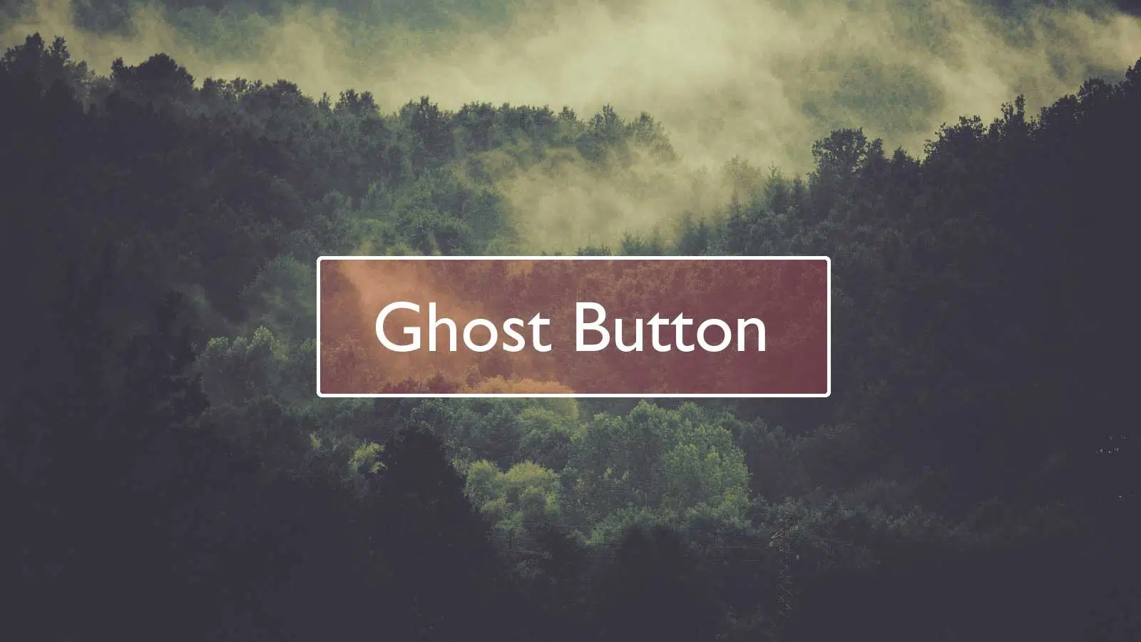 Forest background with Ghost Button in front